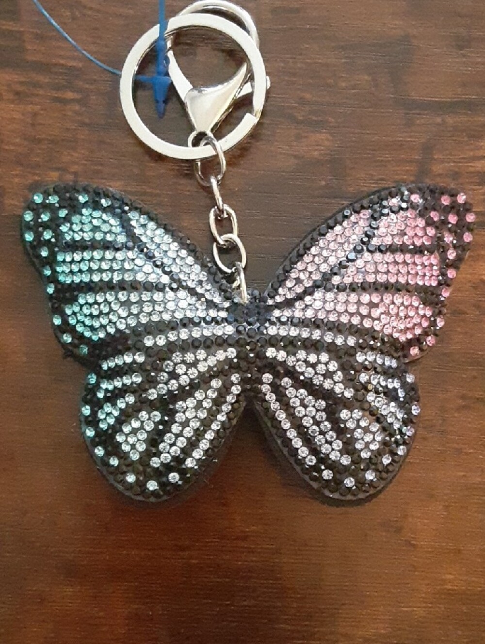 Cute Butterfly Keychain with bling